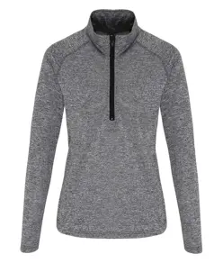 Maglia tecnica da donna a maniche lunghe con zip a ¼ TriDri® TriDri