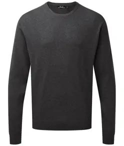 Maglione a girocollo in maglia ricco di cotone Premier