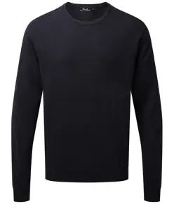 Maglione a girocollo in maglia ricco di cotone Premier