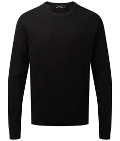Maglione a girocollo in maglia ricco di cotone Premier