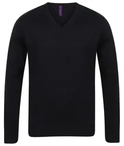 Maglione con scollo a V finezza 12 Henbury