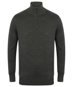 Maglione con zip a ¼ Henbury