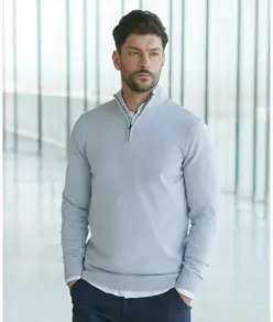 Maglione con zip a ¼ Henbury