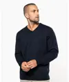 Maglione da uomo con scollo a V Kariban