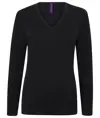 Maglione donna scollo a V finezza 12 Henbury