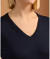 Maglione in maglia con scollo a V donna Premier