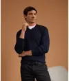 Maglione in maglia con scollo a V Premier