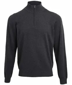 Maglione in maglia con zip a ¼ Premier