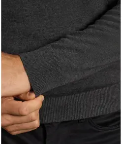 Maglione in maglia con zip a ¼ Premier