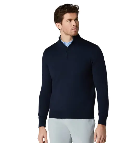Maglione in misto merino con zip a 1/4 Callaway