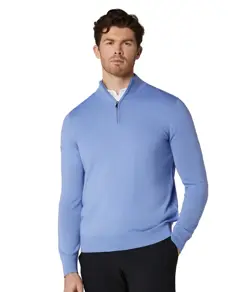 Maglione in misto merino con zip a 1/4 Callaway