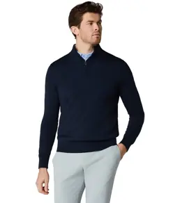 Maglione in misto merino con zip a 1/4 Callaway