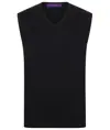Maglione smanicato con scollo a V Henbury