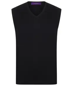 Maglione smanicato con scollo a V Henbury