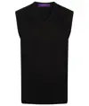 Maglione smanicato con scollo a V Henbury