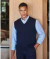 Maglione smanicato con scollo a V Henbury