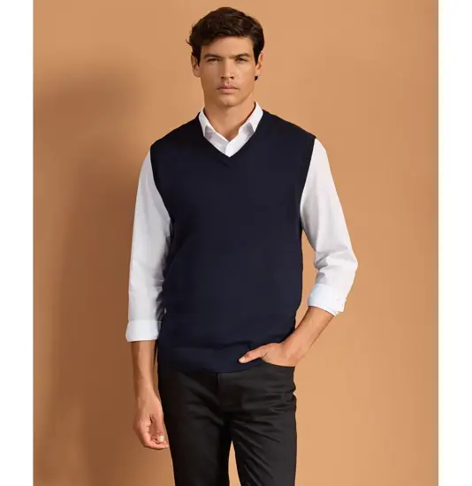 Maglione smanicato in maglia Premier
