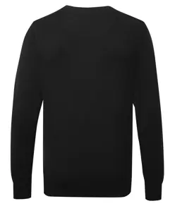 Maglione uomo con scollo a V in misto cotone Asquith & Fox