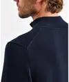 Maglione uomo con zip a ¼ in misto cotone Asquith & Fox