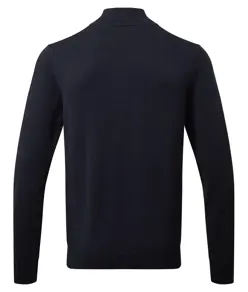 Maglione uomo con zip a ¼ in misto cotone Asquith & Fox