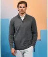Maglione uomo con zip a ¼ in misto cotone Asquith & Fox