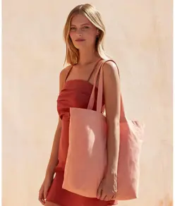 Maxi borsa riutilizzabile biologica tinta naturale Westford Mill