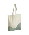 Maxi borsa shopper in cotone organico con stampa a onde Westford Mill