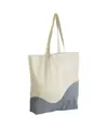 Maxi borsa shopper in cotone organico con stampa a onde Westford Mill