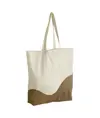 Maxi borsa shopper in cotone organico con stampa a onde Westford Mill