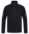 Mid-layer con zip a ¼ e inserti a contrasto Finden & Hales