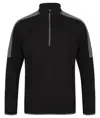 Mid-layer con zip a ¼ e inserti a contrasto Finden & Hales