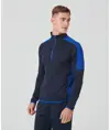 Mid-layer con zip a ¼ e inserti a contrasto Finden & Hales