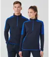 Mid-layer con zip a ¼ e inserti a contrasto Finden & Hales