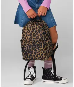 Mini zaino con stampa leopardata Bagbase