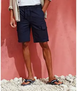 Pantaloncini cargo con coulisse uomo utility Wombat