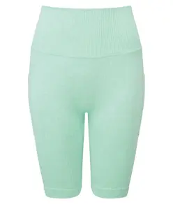 Pantaloncini da ciclista a costine seamless 3D fit donna TriDri® TriDri