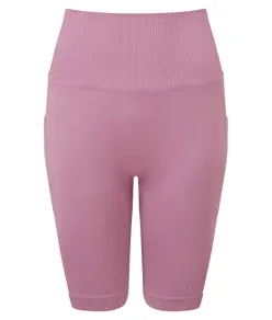 Pantaloncini da ciclista a costine seamless 3D fit donna TriDri® TriDri