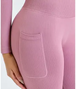 Pantaloncini da ciclista a costine seamless 3D fit donna TriDri® TriDri
