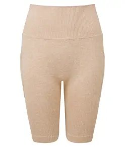 Pantaloncini da ciclista a costine seamless 3D fit donna TriDri® TriDri
