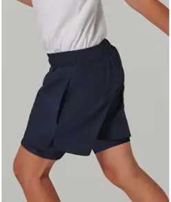 Pantaloncini sportivi doppio strato bambino Tombo