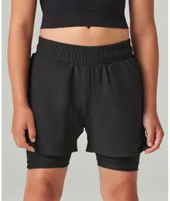 Pantaloncini sportivi doppio strato bambino Tombo