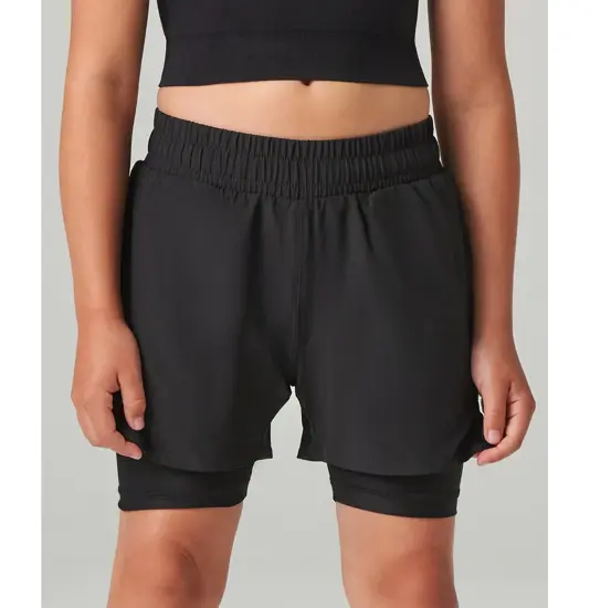Pantaloncini sportivi doppio strato bambino Tombo