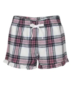 Pantaloncini tartan con volant donna SF