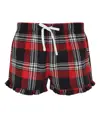 Pantaloncini tartan con volant donna SF