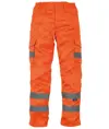 Pantaloni cargo alta visibilità in policotone con tasche per ginocchiere (HV018T/3M) YOKO