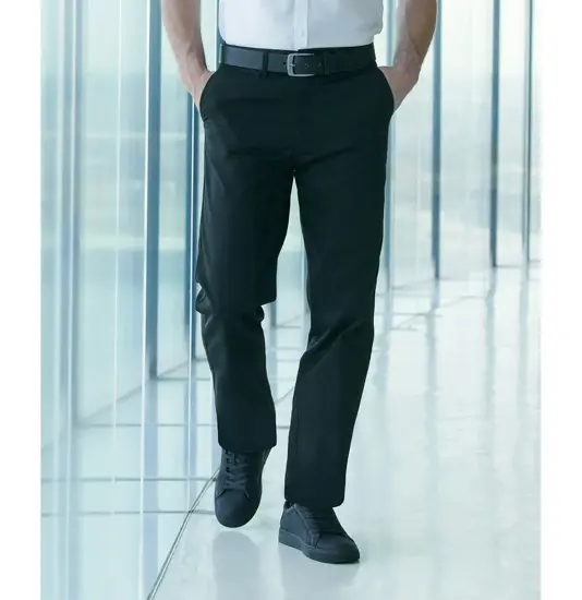 Pantaloni chino 65/35 senza pieghe Henbury