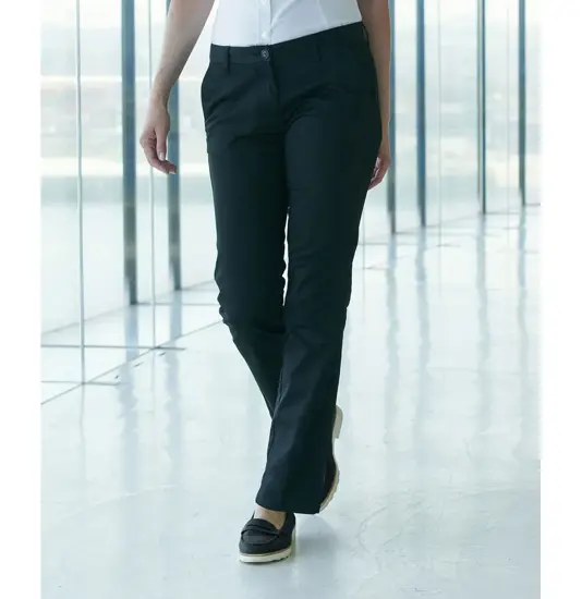 Pantaloni chino donna 65/35 senza pieghe Henbury