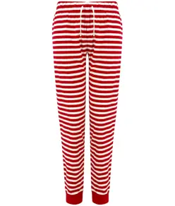 Pantaloni da casa con risvolto da donna SF
