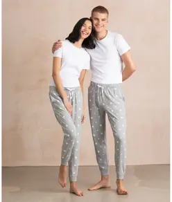 Pantaloni da casa con risvolto da donna SF