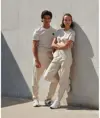Pantaloni da jogging sostenibili unisex con polsini SF